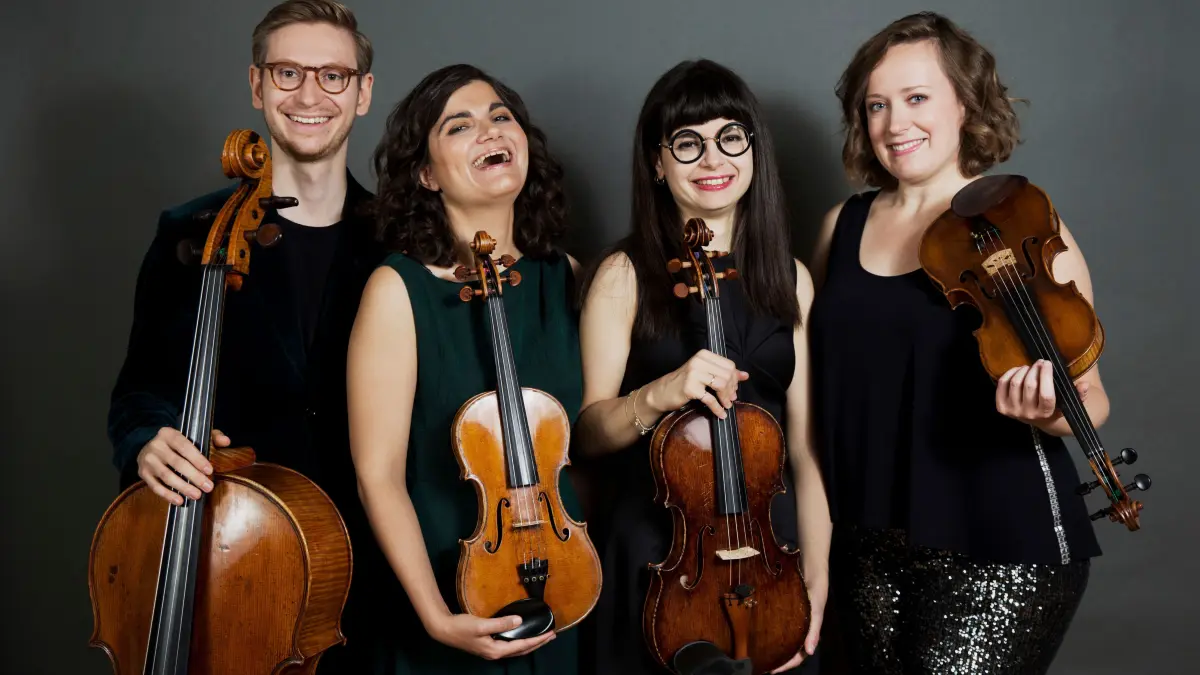 Das Chaos String Quartet spielt am 24. Januar 2025 in der Reihe klassisch! im Ulmer Stadthaus