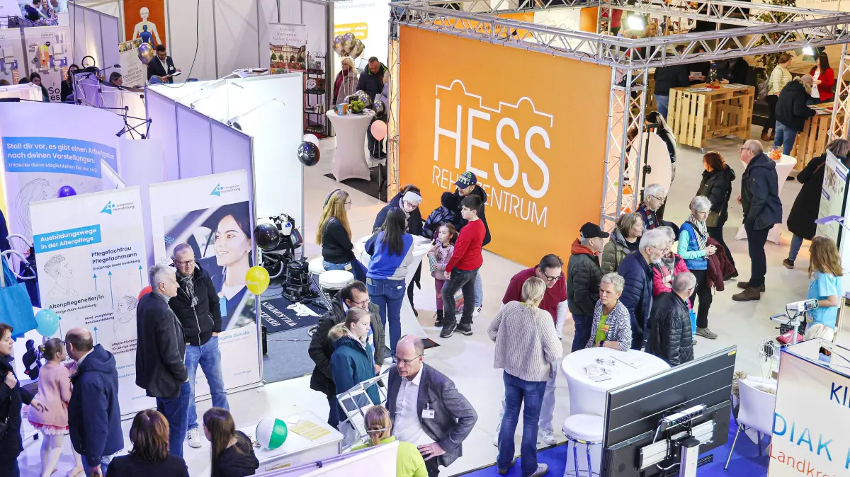 Am Wochenende kommen insgesamt wieder rund 5000 Besucherinnen und Besucher zur Gesundheitsmesse Vitamed in den Hangar nach Crailsheim.