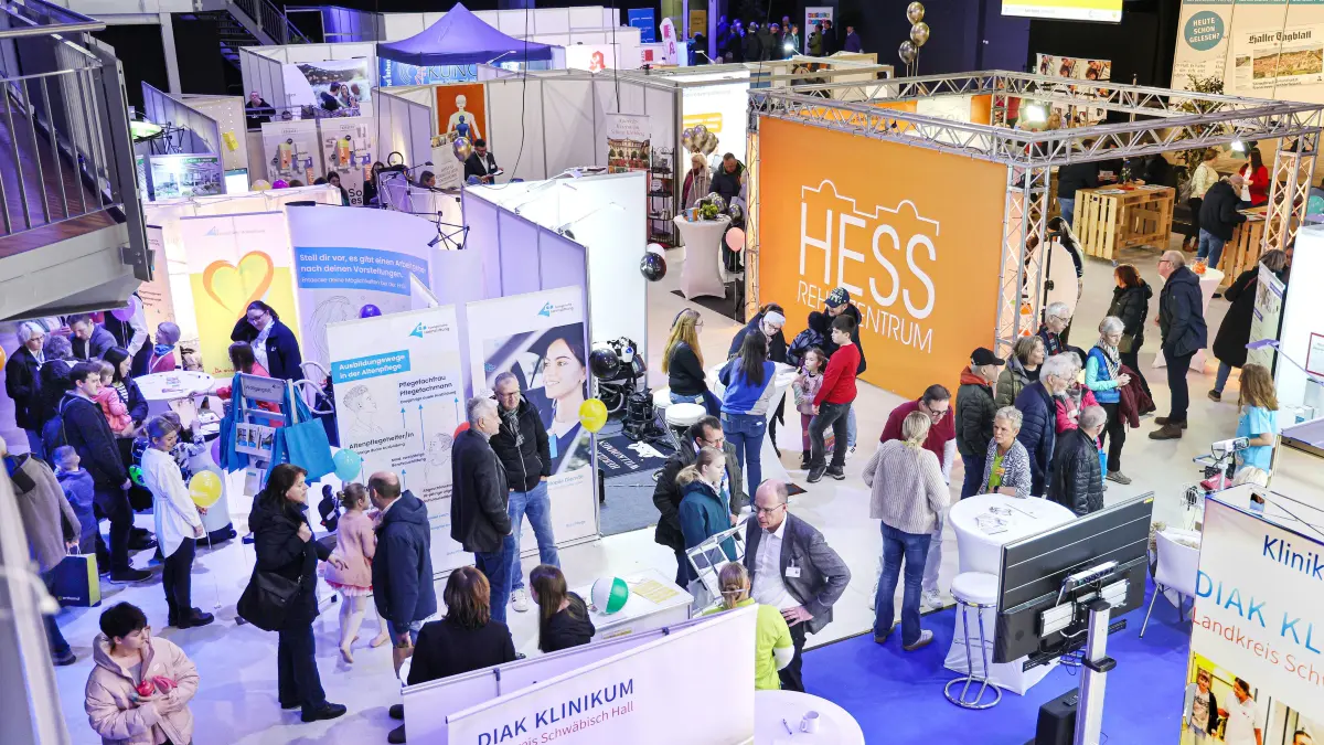 Am Wochenende kommen insgesamt wieder rund 5000 Besucherinnen und Besucher zur Gesundheitsmesse Vitamed in den Hangar nach Crailsheim.