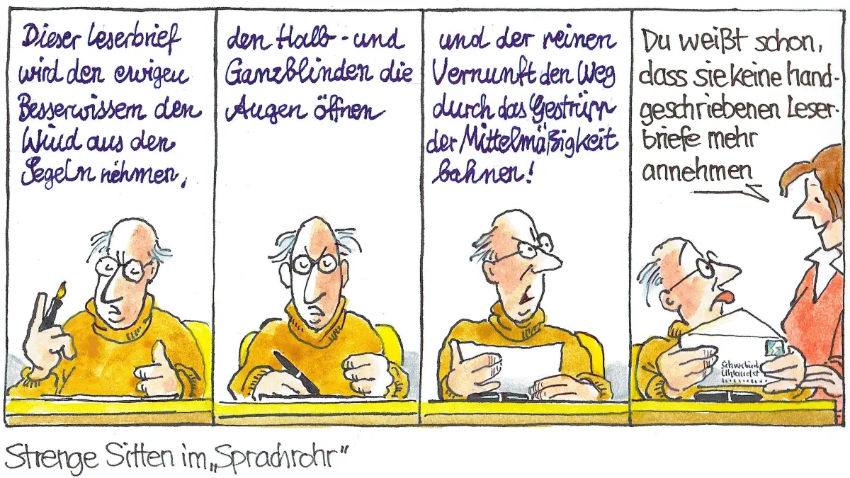 Was man über Leserbriefe beim TAGBLATT wissen sollte.