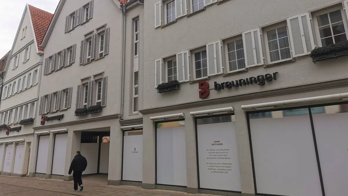 Die geschlossene Reutlinger Filiale des Modehauses Breuninger: Zieht dort bald die Manufakturhalle des Biosphärengebiets ein?