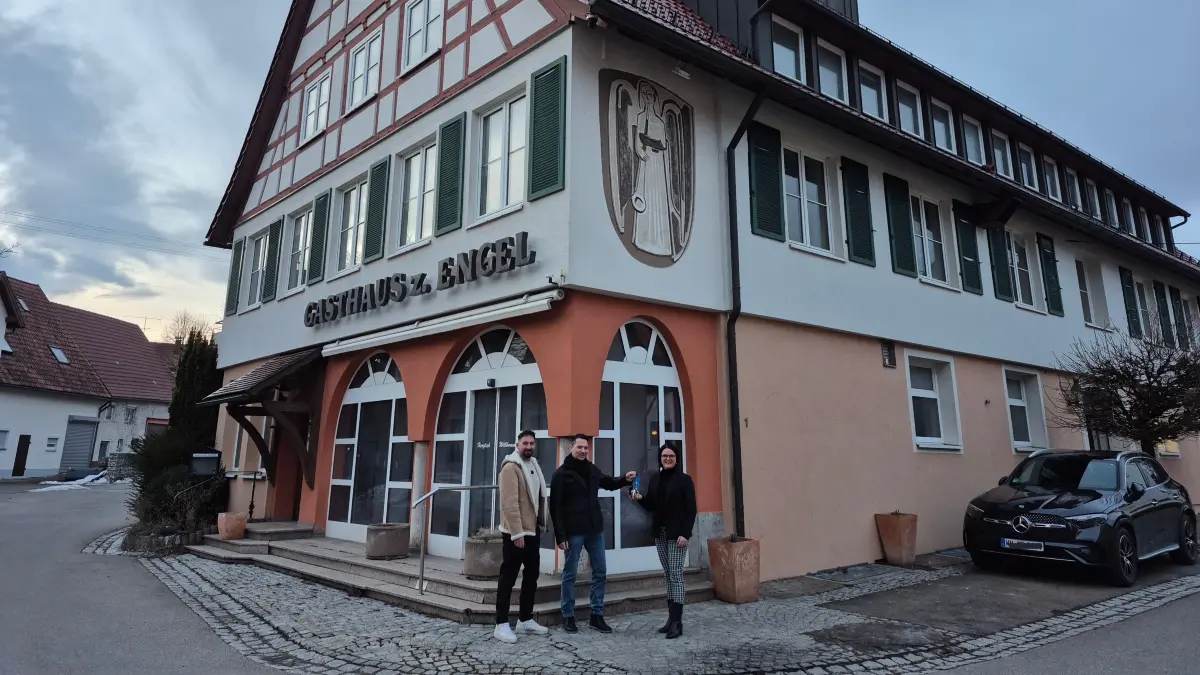 Schlüsselübergabe Gasthof Engel