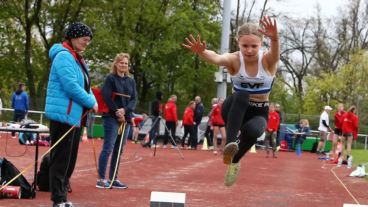 Spor Sport Leichtathletik Mia Schuster TSG Eislingen Mia Schuster ist im Siebenkampf-Kader