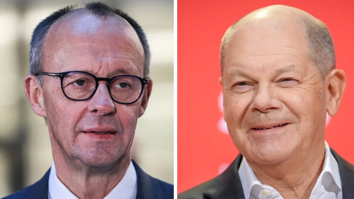 Friedrich Merz und Olaf Scholz