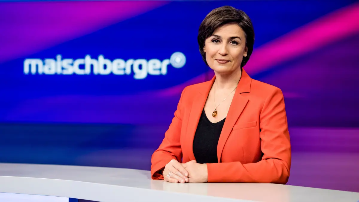 WESTDEUTSCHER RUNDFUNK KÖLN
maischberger.die woche - Sandra Maischberger
Moderatorin Sandra Maischberger
© WDR/Thomas Kierok, honorarfrei - Verwendung gemäß der AGB im engen inhaltlichen, redaktionellen Zusammenhang mit genannter WDR-Sendung und bei Nennung "Bild: WDR/Thomas Kierok" (S1+). WDR Kommunikation/Redaktion Bild, Köln, Tel: 0221/220 -7132 oder -7133, Fax: -777132, bildredaktion@wdr.de
