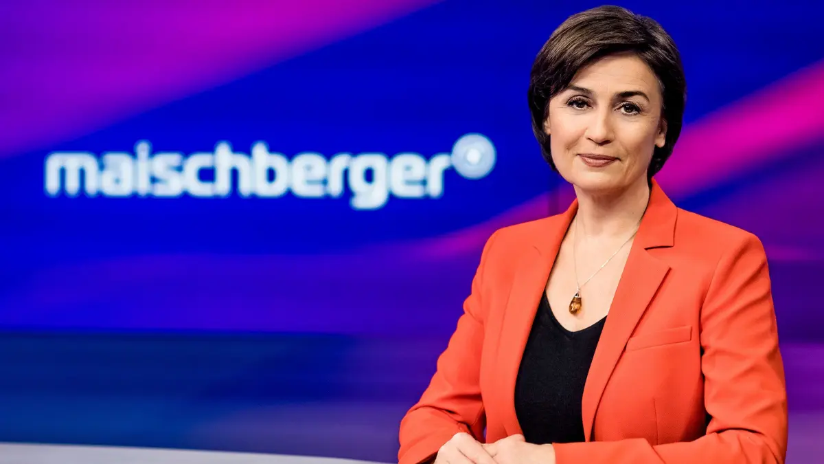WESTDEUTSCHER RUNDFUNK KÖLN
maischberger.die woche - Sandra Maischberger
Moderatorin Sandra Maischberger
© WDR/Thomas Kierok, honorarfrei - Verwendung gemäß der AGB im engen inhaltlichen, redaktionellen Zusammenhang mit genannter WDR-Sendung und bei Nennung "Bild: WDR/Thomas Kierok" (S1+). WDR Kommunikation/Redaktion Bild, Köln, Tel: 0221/220 -7132 oder -7133, Fax: -777132, bildredaktion@wdr.de