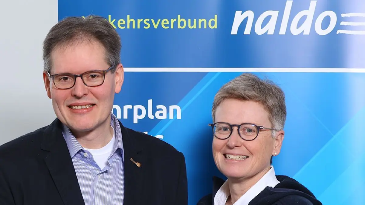 Sie bilden die Interimsgeschäftsführung des Verkehrsverbundes Naldo (von links): die Sigmaringer Landrätin Stefanie Bürkle, Andreas Stanger und Anne Lohmüller.