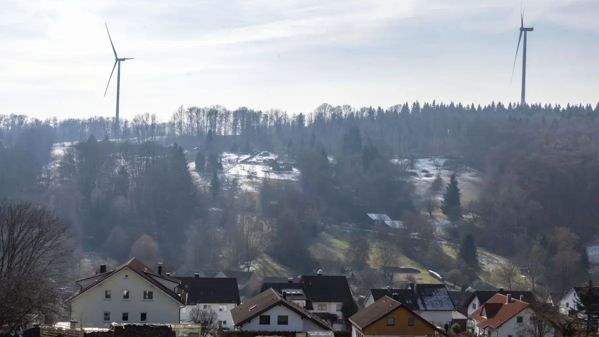 Uhingen Nassachtal Baiereck Windräder Windkraft Windkraftanlagen Königseiche
