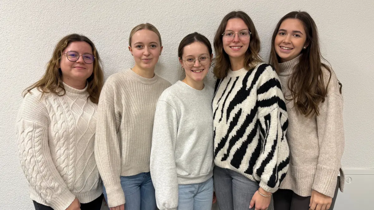 Junge Landfrauen Sulzbach/Kocher; Von links: Alisa Wolf, Hanna Sauter, Leonie Engel, Sophia Kengeter, Marlen Hähnle