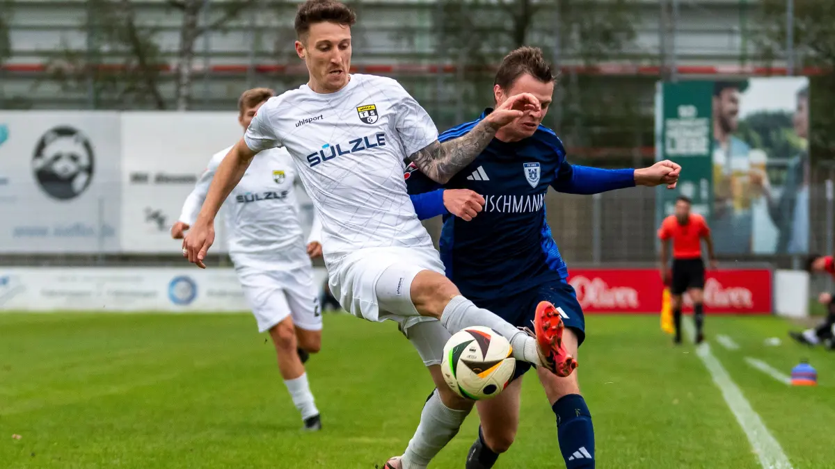 Urgestein: Abwehrspieler Sascha Eisele (li.) ist seit der Saison 2012/13 eine feste Säule und Leistungsträger des Fußball-Oberligisten TSG Balingen (349 Spiele).