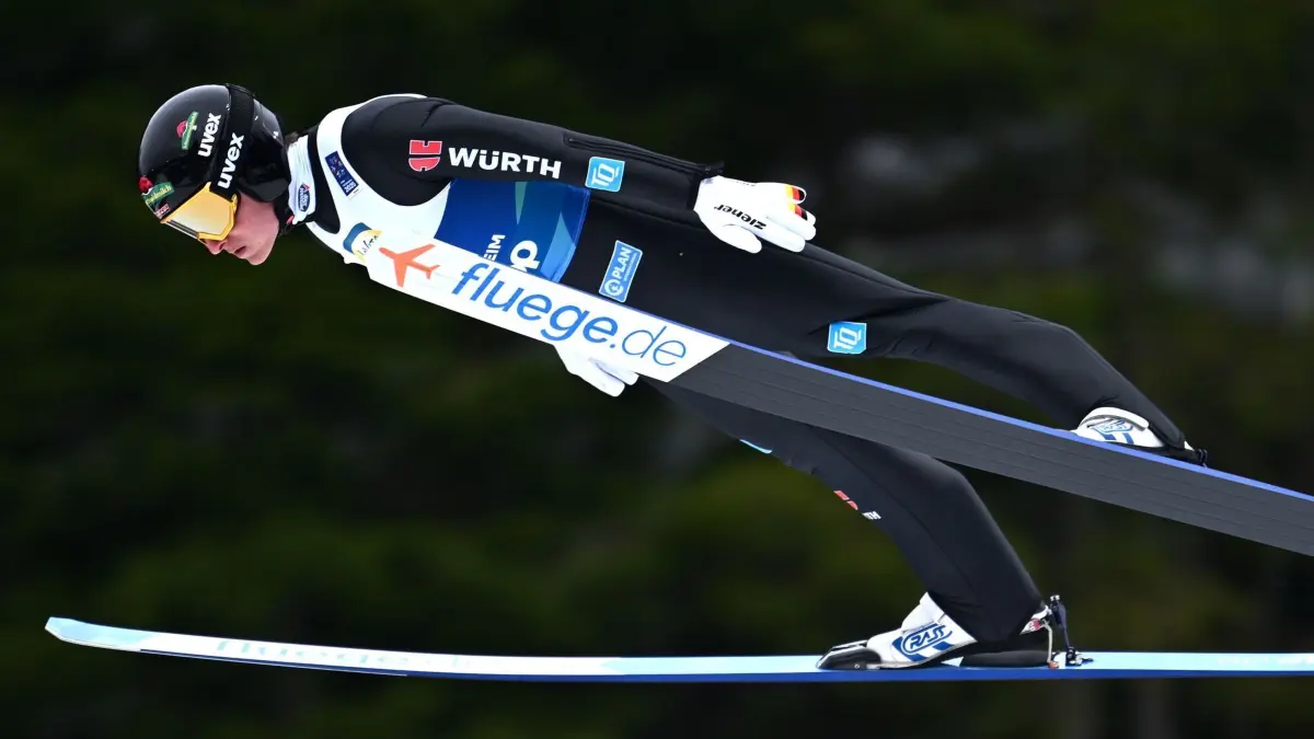 Nordische Ski-WM Trondheim: 01.03.2025, Norwegen, Trondheim: Ski nordisch, Weltmeisterschaft, Nordische Kombination, Einzel Normalschanze, 7,5 km Männer. Manuel Faisst aus Deutschland in Aktion. Foto: Hendrik Schmidt/dpa +++ dpa-Bildfunk +++