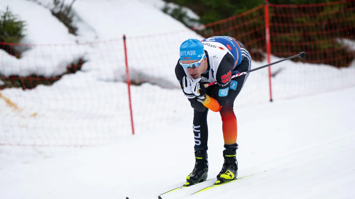 NOR, FIS Nordische Ski Weltmeisterschaft Trondheim Granasen, Wettkampftag 7, Saison 2024/2025, 06.03.2025: NOTZ Florian (Deutschland), NOR, FIS Nordische Ski Weltmeisterschaft Trondheim Granasen, Langlauf 4 x 7,5 km Staffel Herren, Wettkampftag 7, Saison 2024/2025, 06.03.2025
Foto: Eibner-Pressefoto/Michael Memmler