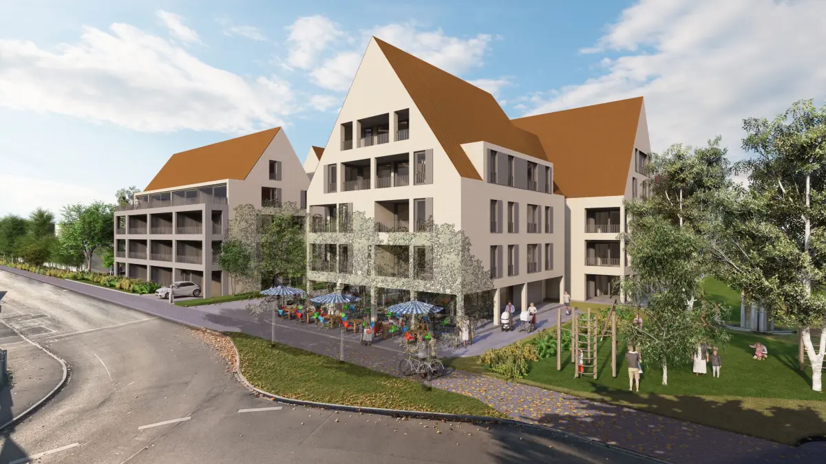 Seniorenwohnungen und ein Café: Das entsteht in der Mitte von Gerlenhofen.