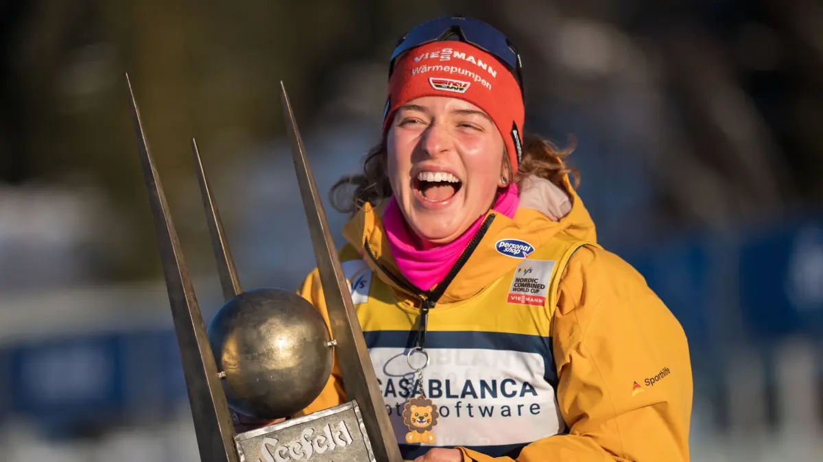 Wie in Seefeld hat Nathalie Armbruster nun auch in Oslo allen Grund zur Freude.