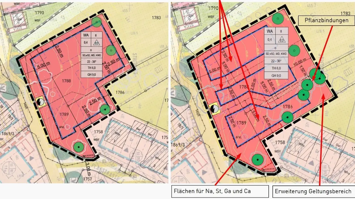 Screenshot Bebauungsplan Tiergarten Empfingen Änderung Entwurf