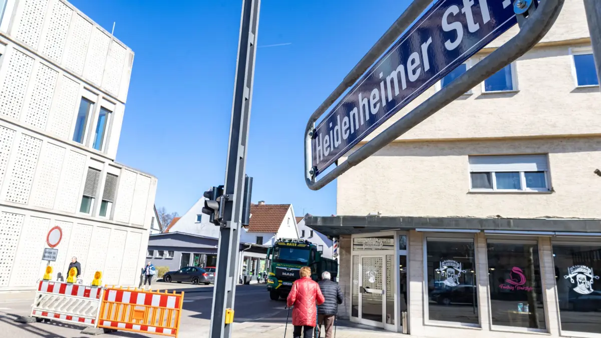 Süßen Heidenheimer Straße Tempo 30 Baustelle