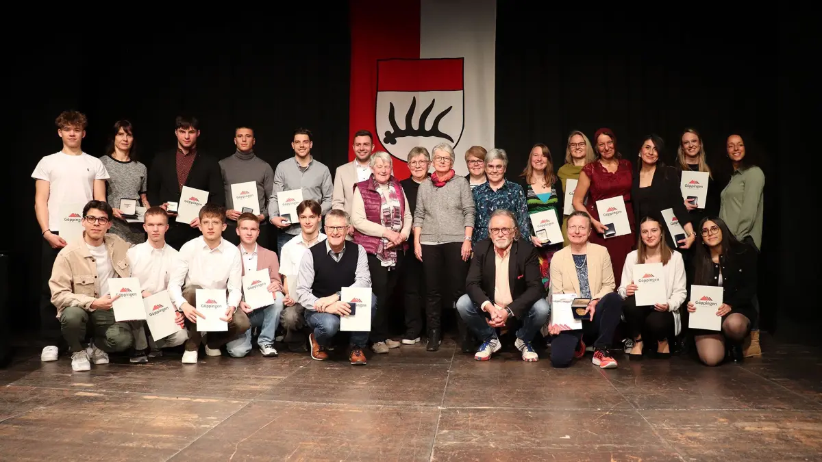 Sportlerehrung Göppingen Gruppenbild