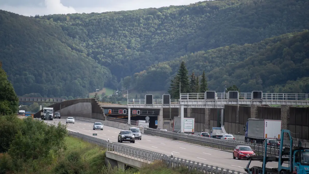 A8-Tunnel in der Nacht auf Sonntag gesperrt