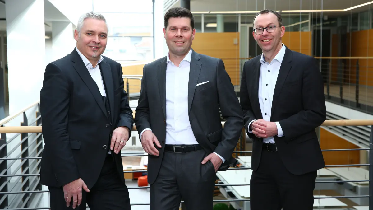 Der Vorstand der Volksbank im Kreis Freudenstadt (von links): Jürgen Frey, Stefan Waidelich und Tobias Burkhardt.