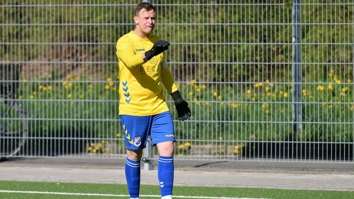Nico Coconcelli wird in der nächsten Saison im Tor der SGM Dettingen/Glems stehen, hält derzeit noch für den Landesligisten SV Croatia Reutlingen.