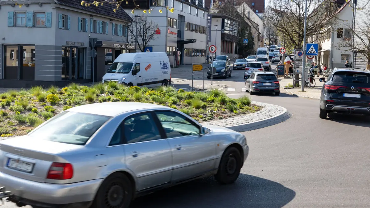 Rechberghausen Kreisverkehr Verkehr Verkehrszählung
