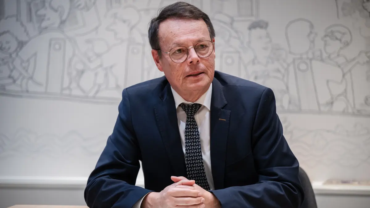 Regierungspräsident Klaus Tappeser in der Redaktion zum Interview