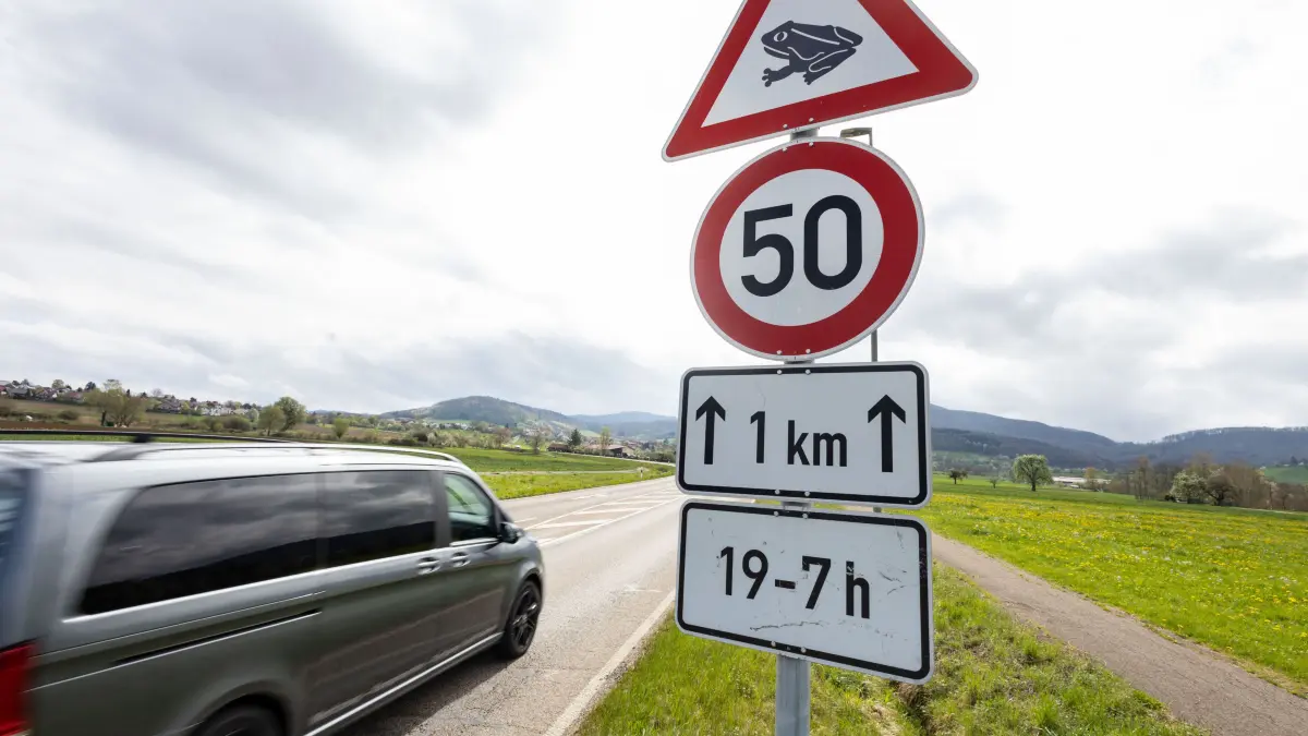 Heiningen Eschenbach Krötenwanderung Tempolimit
