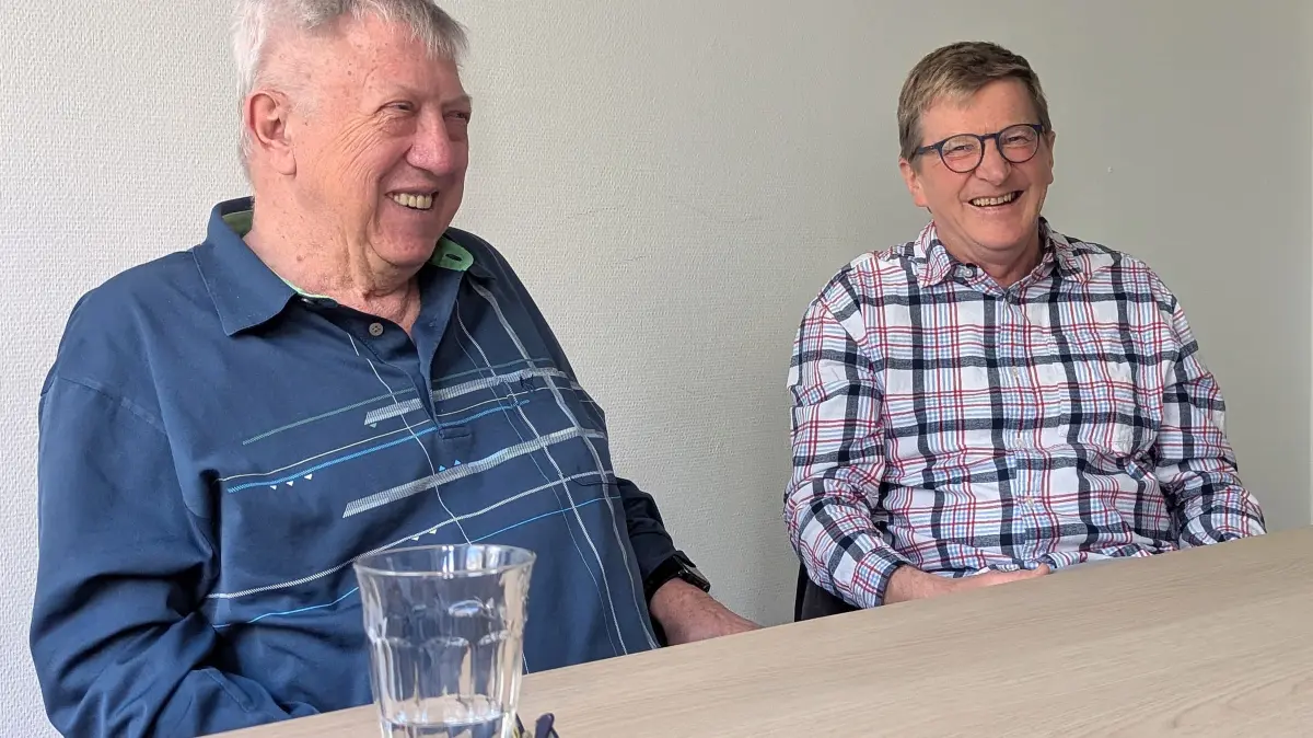 Walter Weihing (links) und Siegfried Bürker vom Albverein