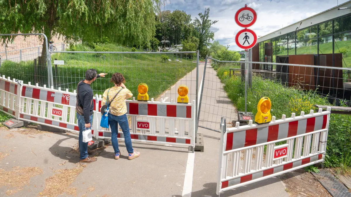 Radweg Nähe Bootshaus ist bis 2027 gesperrt