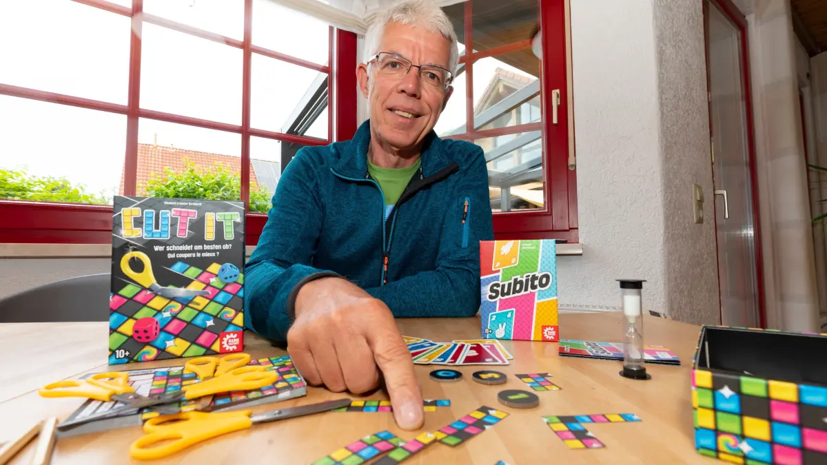 Spieleerfinder Günter Burkhardt aus Gosbach