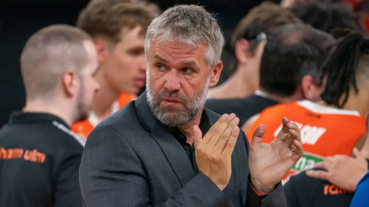 Ratiopharm Ulm Basketball Thomas Stoll und Thorsten Leibenath