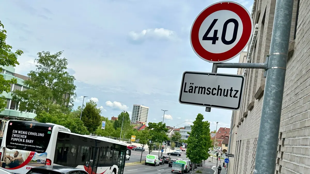 Lärmschutz Lärm Reutlingen Straßenverkehr Auto Autos Verkehr Tempo 40 Tempo 30