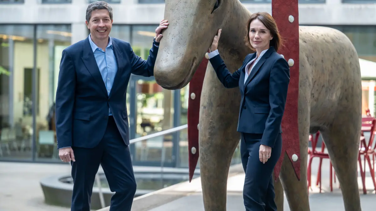 Göppingen Pressegespräch "Vorläufigen Geschäftszahlen des Jahres 2024" der Kreissparkasse Vorstand: Klaus Meissner (Vorsitzender), Cindy Berend