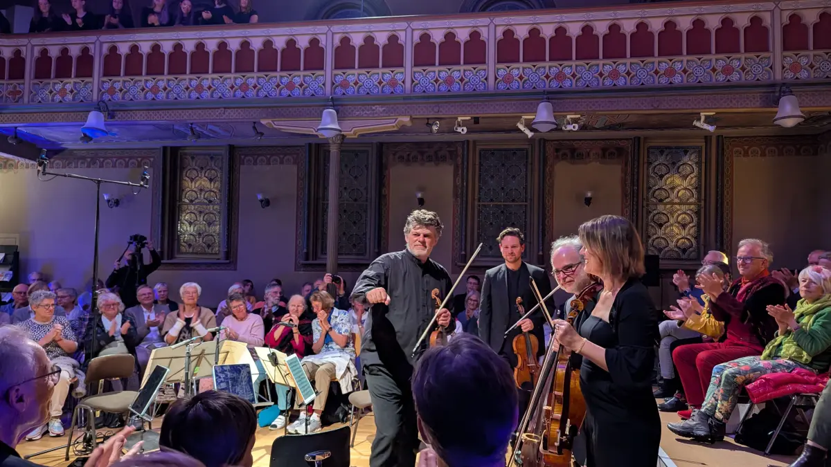Konzert des Musikfestivals in der Alten Synagoge: Großer Applaus für Guy Braunstein, Adrien La Marca, Zvi Plesser und Rahel Rilling