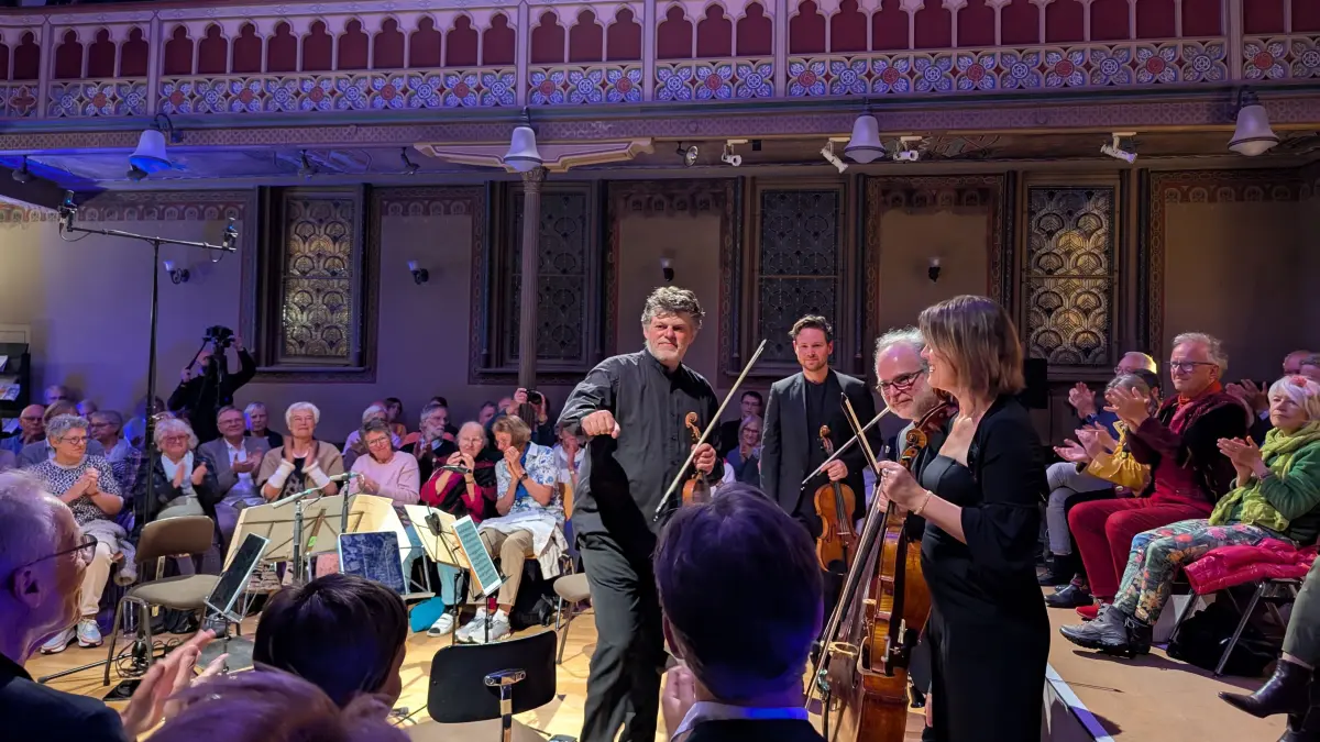 Konzert des Musikfestivals in der Alten Synagoge: Großer Applaus für Guy Braunstein, Adrien La Marca, Zvi Plesser und Rahel Rilling