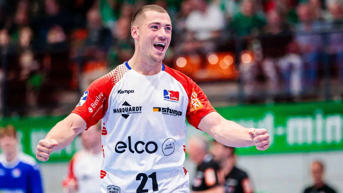 Jerome Müller ist einer der Leistungsträger beim HBW Balingen-Weilstetten. Nach dem Zweitliga-Duell gegen Dormagen wollen die Gallier am Samstag erneut jubeln.