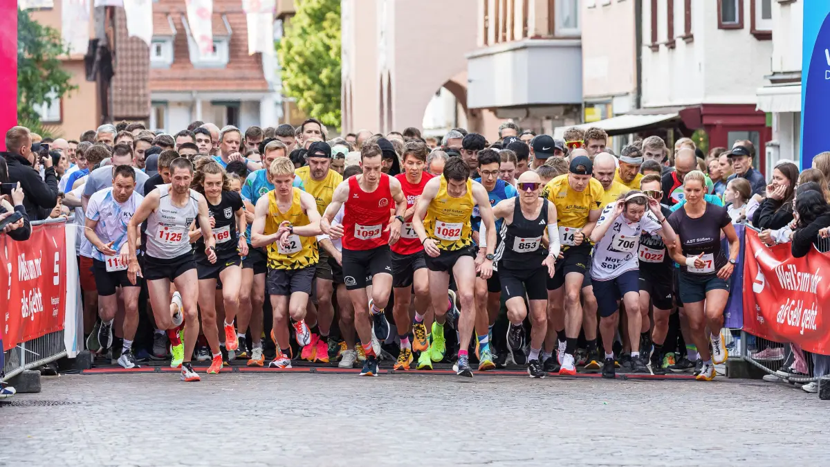 Der Startschuss für den Hauptlauf.