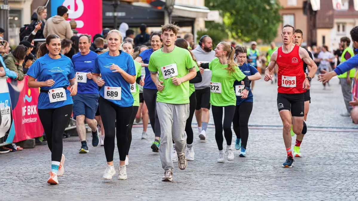 Geislinger Sparkassenlauf 2025: Geislinger Sparkassenlauf 2025; Hauptlauf;
23.05.2025; Geislingen.
Foto: Thomas Madel