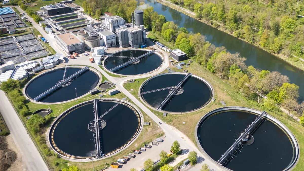 Donau Klärwerk Steinhäule Böfinger Halde