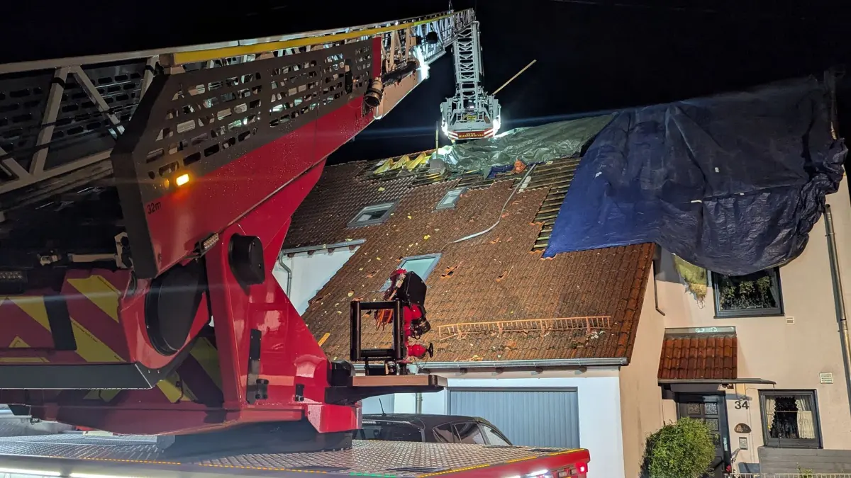 Nach dem Unwetter in Baden-Württemberg - Donaustetten