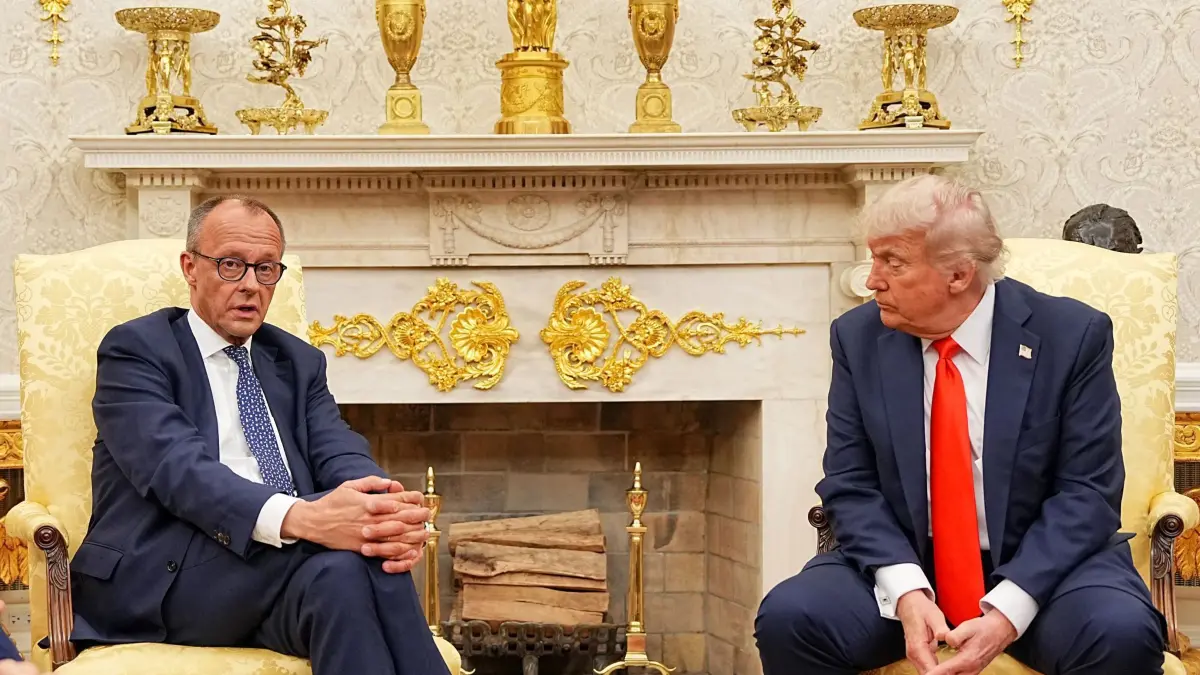 US-Präsident Trump empfängt Bundeskanzler Merz