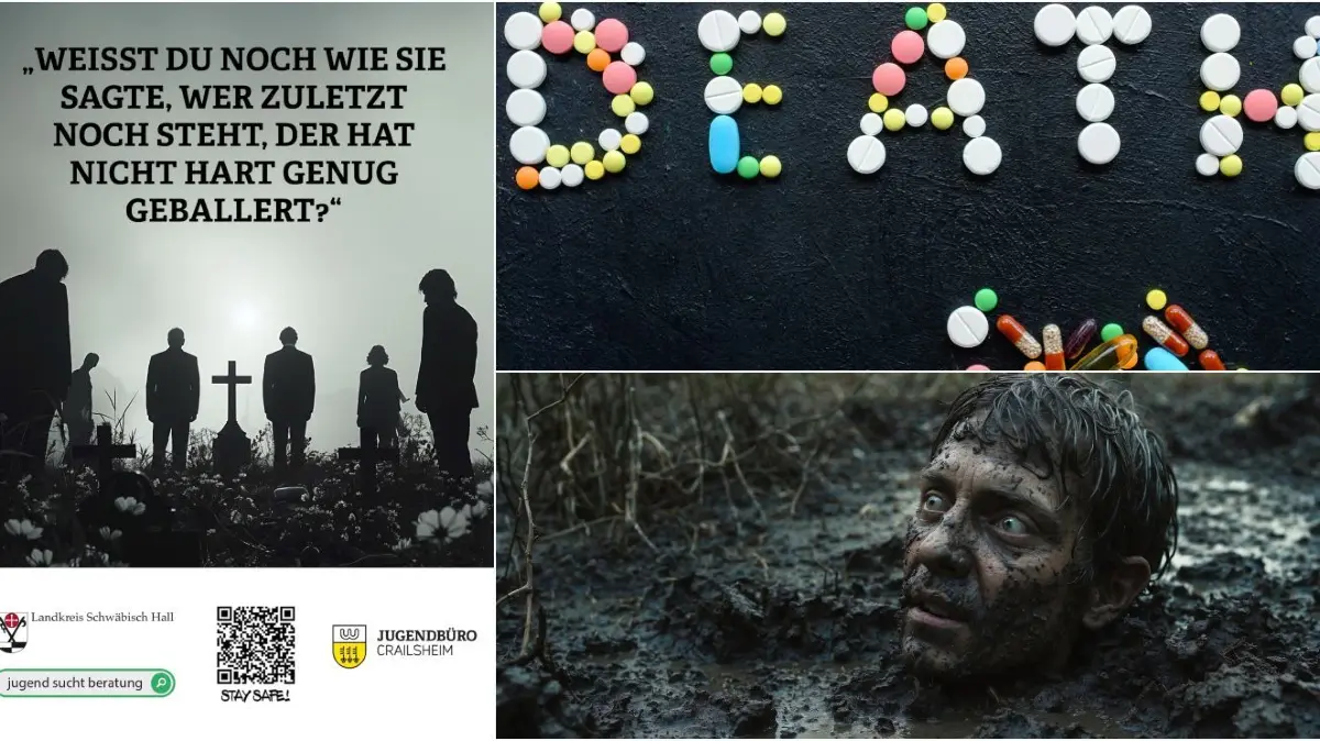 Provocative poster campaign: After deaths in Crailsheim, the youth ...