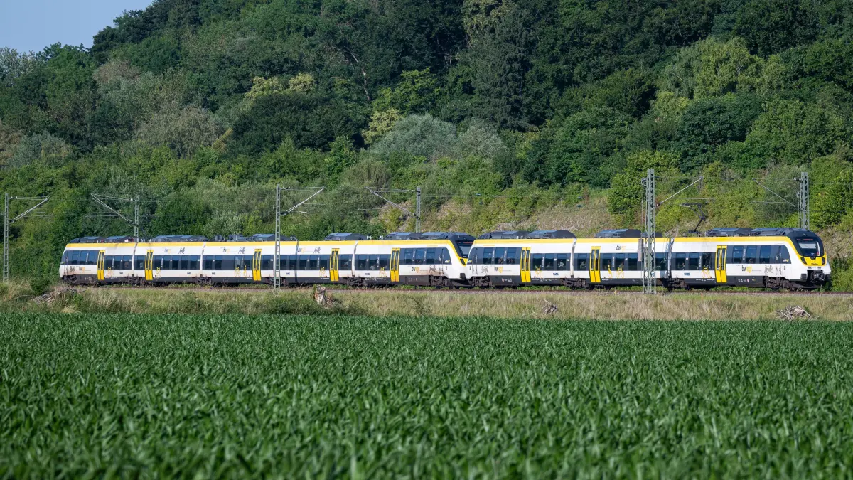 Bahn im Neckartal zwischen Tübingen und Kirchentellinsfurt, Zug, Deutsche Bahn, Pendler, Streik, Bauarbeiten, DB, Gleise, Stellwerk, Verspätung, Schienenersatzverkehr, Neckartal 06 25 Foto: Carolin Albers