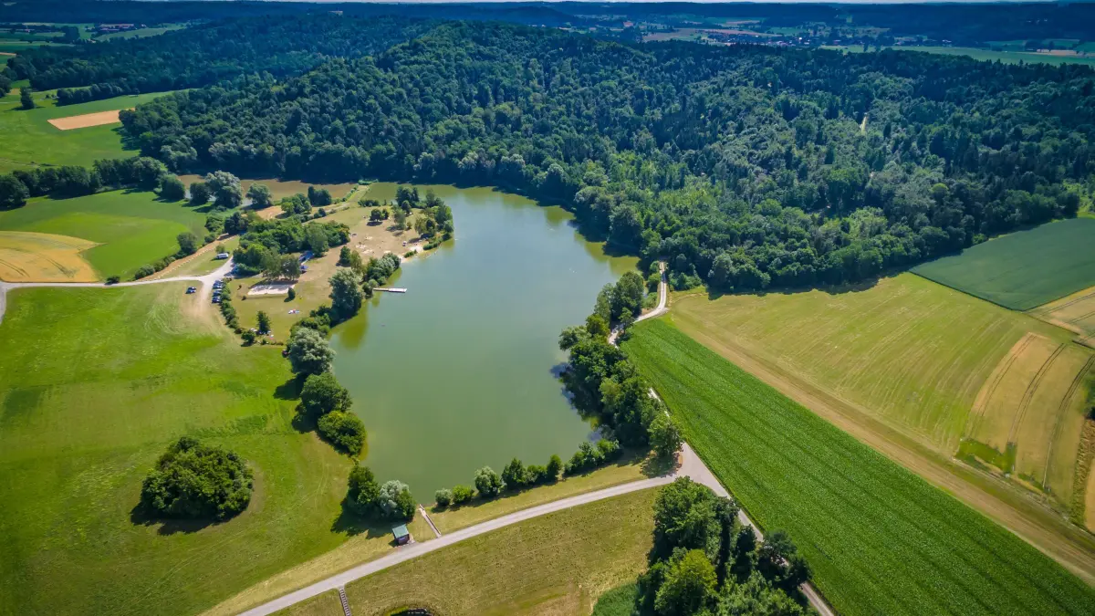 So voller Wasser soll der Degenbachsee baldmöglichst wieder sein.