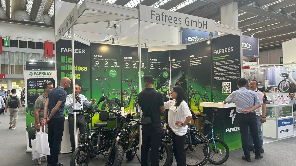 Fafrees stellt auf der Eurobike 2025 erstmals EU-zertifizierte 45 km/h E-Bikes vor