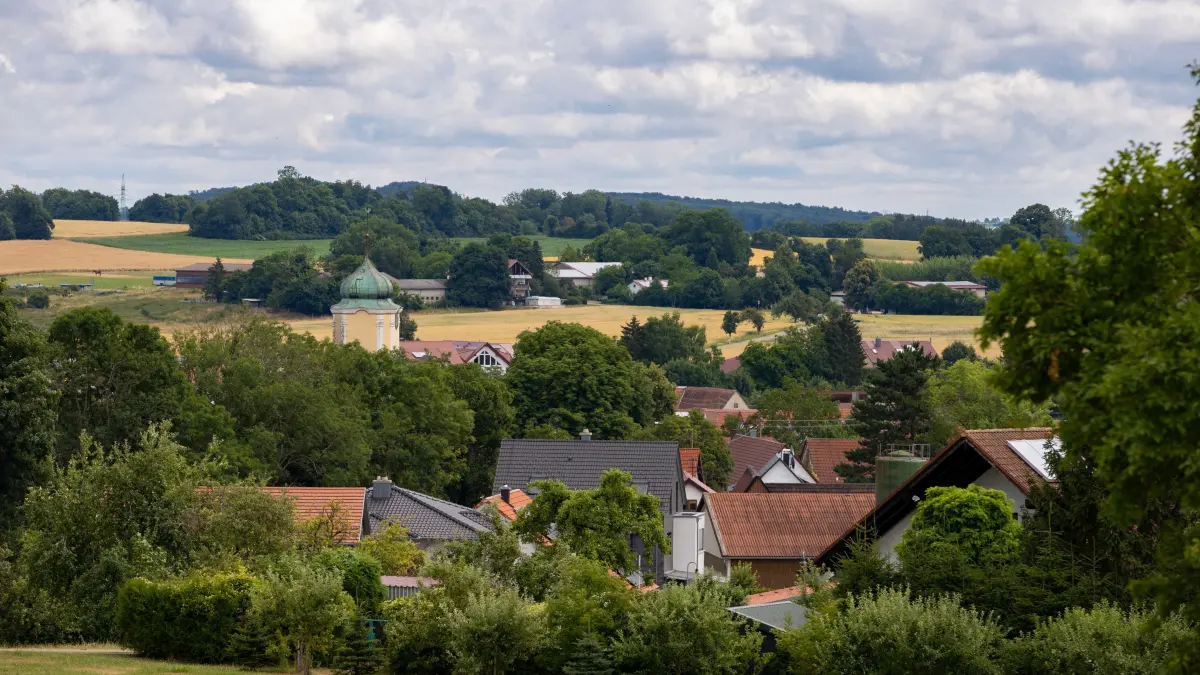 Ortsansicht Türkheim - von Aufhausen kommend