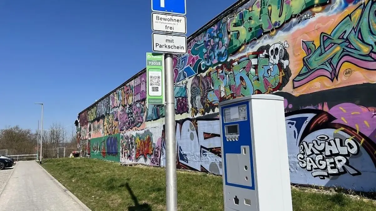 Parkscheinautomat im La Bienne-Weg in Rottenburg: Parkscheinautomat im La Bienne-Weg in Rottenburg
