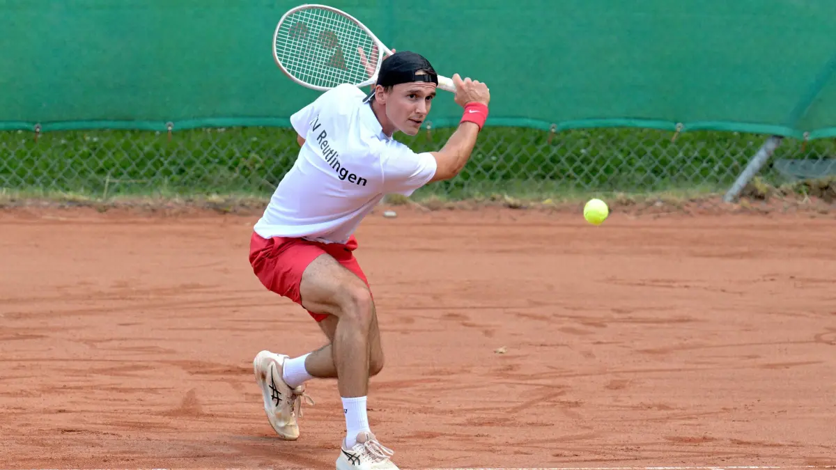 Tennis 2. BL | TV Reutlingen: Tennis 2. BL | TV Reutlingen / Maenner // 2025-07-13 // Foto: Joachim Baur // Noah Schlagenhauf