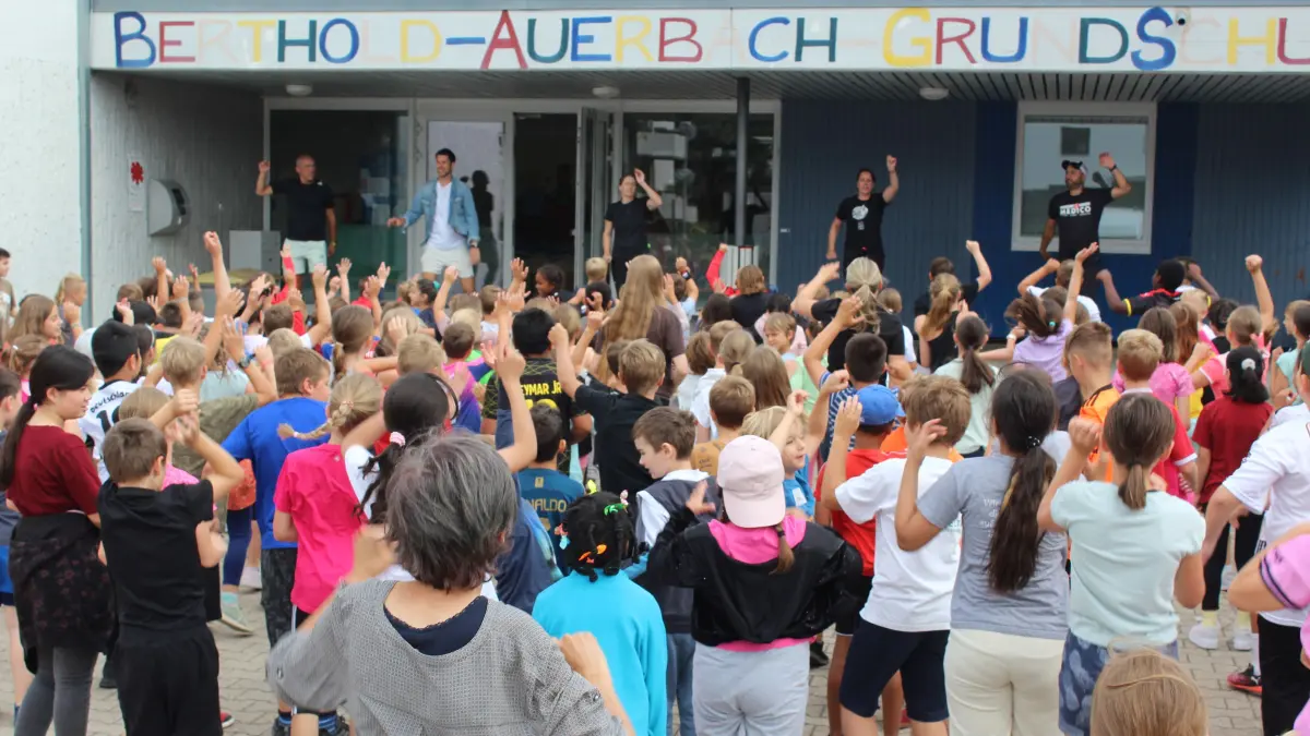 Gute Laune und viel Bewegung bei den Sporttagen der Grundschule in Nordstetten.