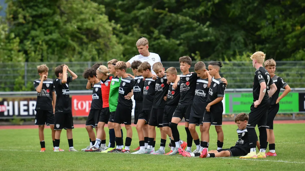 FC Rottenburg, C-Masters, Benefizturnier, C-Jugend, C-Junioren, Fussball, 19.07.2025: SSV Reutlingen vs. MTV Stuttgart, Halbfinale
FC Rottenburg, C-Masters, Benefizturnier, C-Jugend, C-Junioren, Fussball, 19.07.2025,
Foto: Eibner-Pressefoto/Ralph Kunze